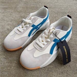 De Florence Sneakers DF Cloudea Women's Size 8.5 Lightweight White & Blue Shoes